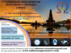 5th Congress Of Asian Society Of Head and Neck Oncology