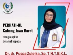 Selamat Kepada Dr. dr. Puspa Zuleika,. Sp.T.H.T.B.K.L.
